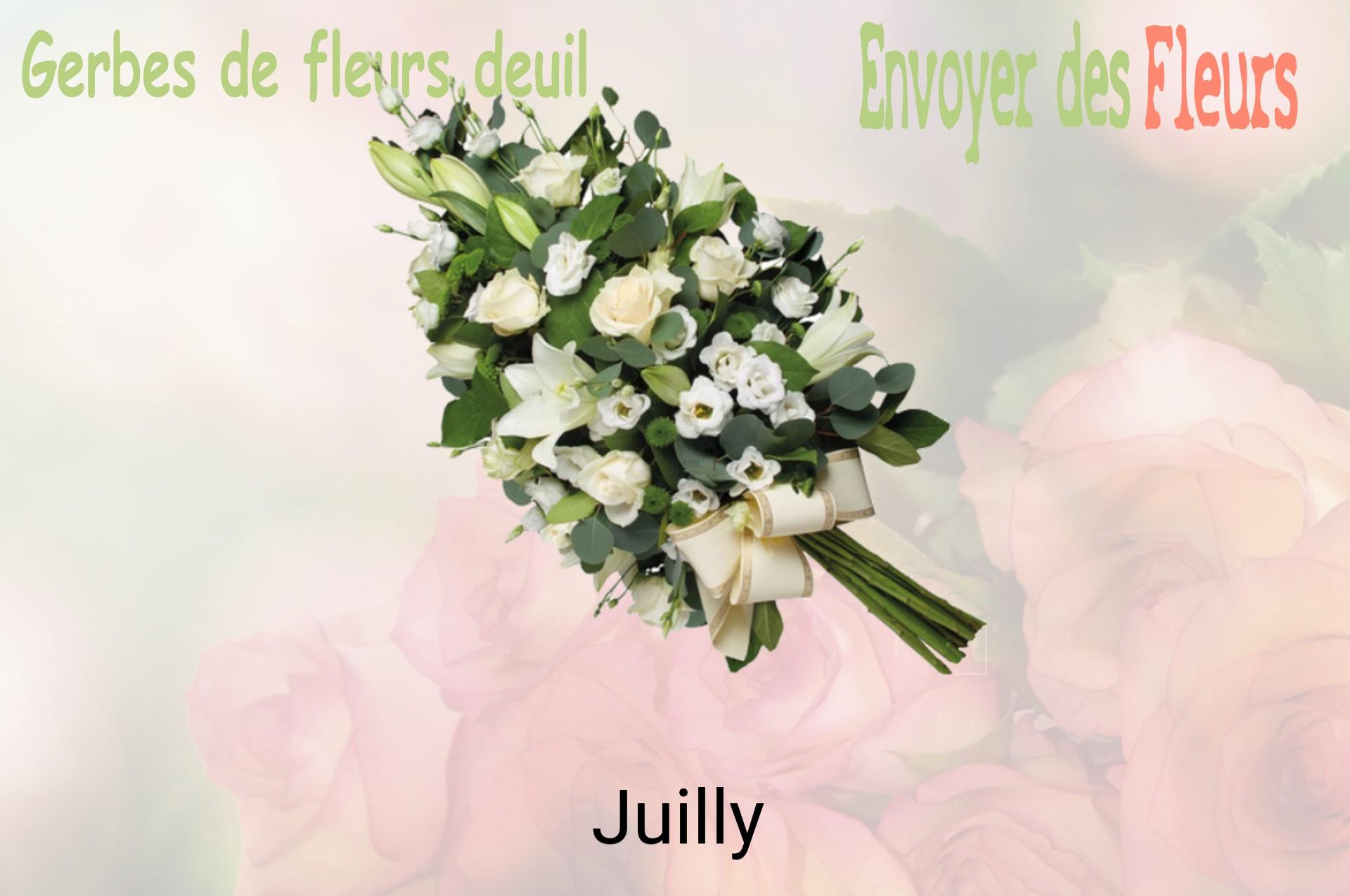 Gerbe de fleurs de deuil livrée à Juilly